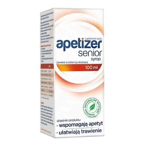 Apetizer Senior Syrop Wspomagający Trawienie i Apetyt dla Seniorów 100ml