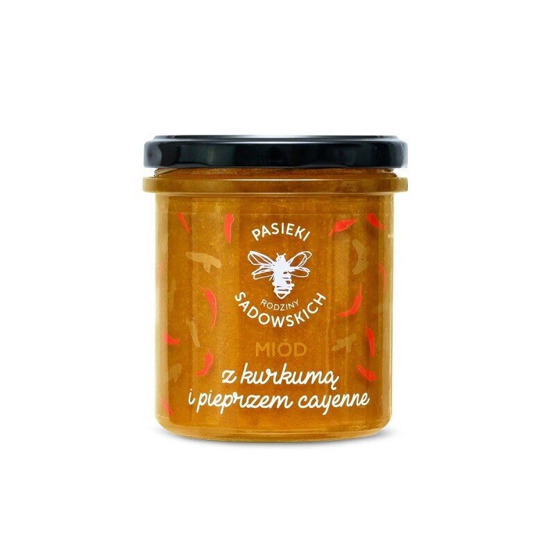 Pasieki Sadowskich Honey with Turmeric and Cayenne Pepper 430g