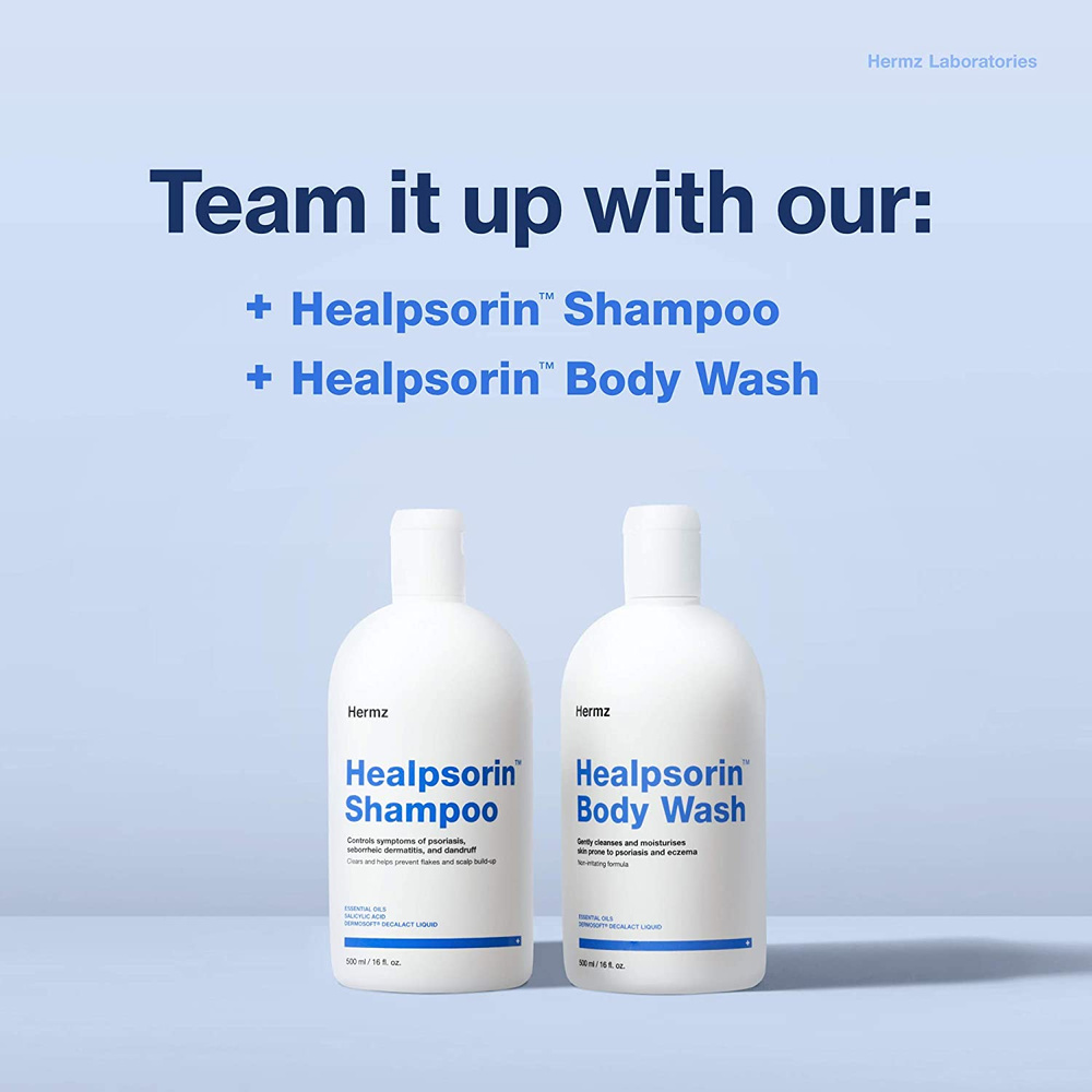 Hermz Healpsorin Hair Conditioner for Scalp with Psoriasis and Dandruff 500ml