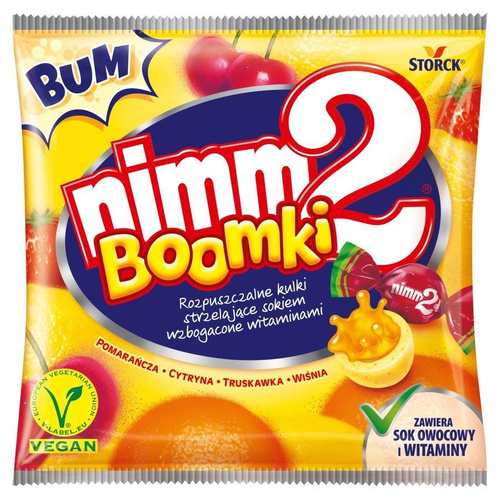 Nimm2 Boomki Soluble Fruit Candies Enriched with Vitamins 90g
