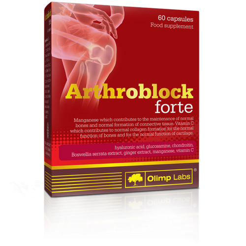 Olimp Arthroblock Forte dla Prawidłowego Funkcjonowania Chrząstki 60 Kapsułek