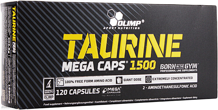 Taurine Mega Caps - 120 caps