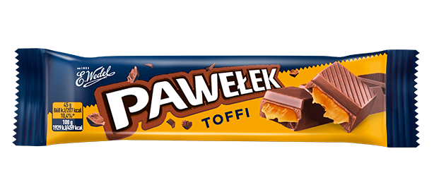 E. Wedel Pawełek Batonik Mleczny Toffi 45g