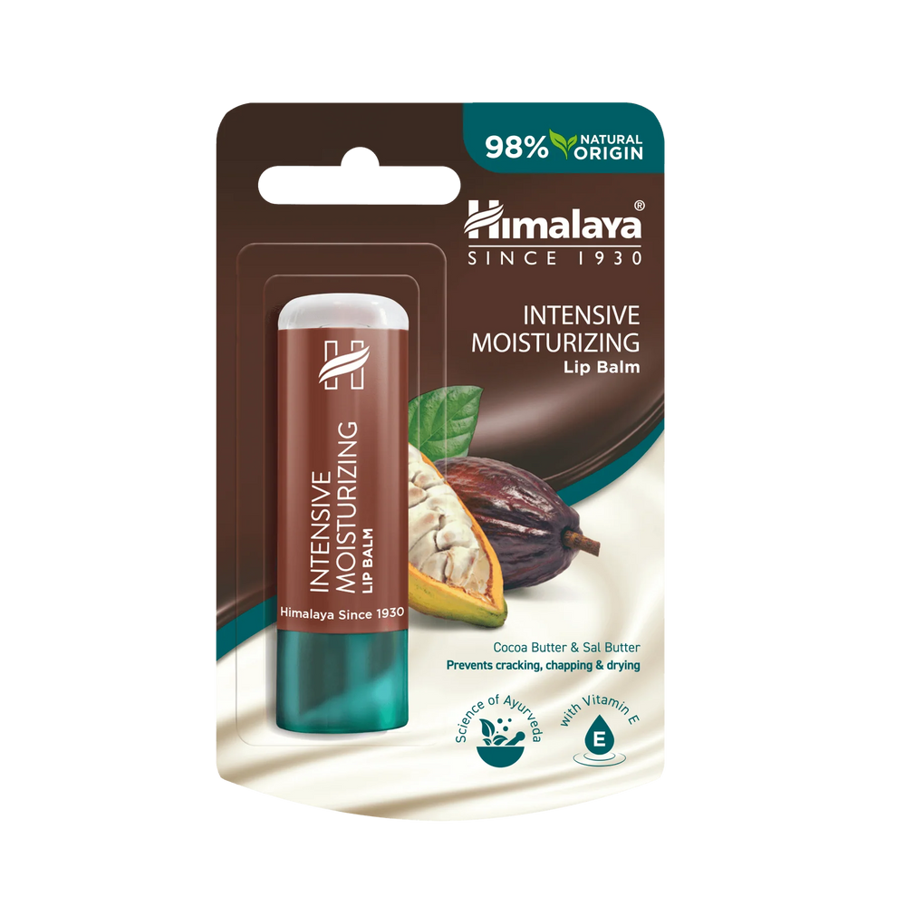 Himalaya Intensive Moisturizing Cocoa Butter Intensywnie Nawilżający Balsam do Ust z Masłem Kakaowym 4.5g