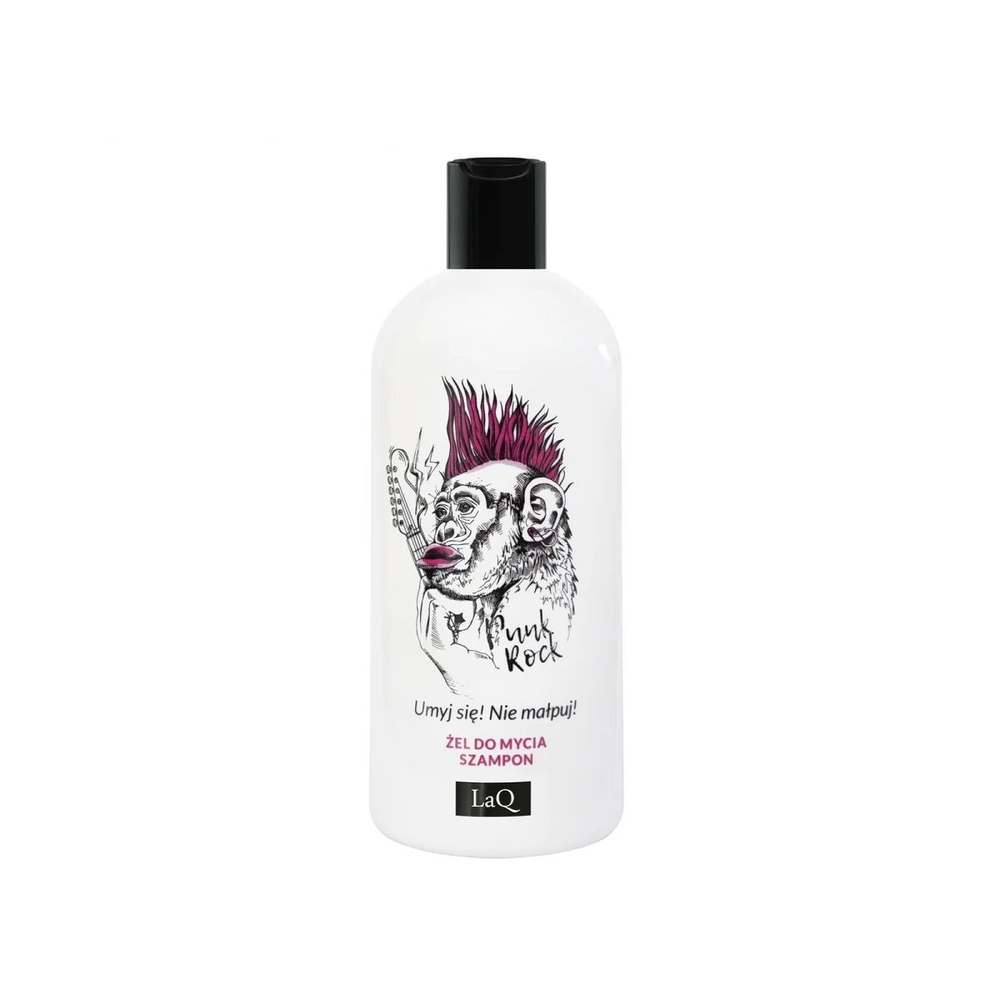 LaQ Wash Gel & Shampoo 2in1 Monkey with Grapefruit and Green Tea Scent Vegan 300ml