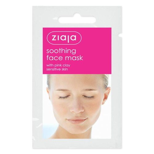Ziaja Kojąca Maska z Glinką Różową dla Skóry Wrażliwej Vegan 7ml Best Before 30.11.26