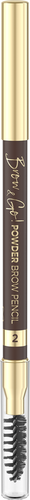 Eveline Cosmetics Brow&Go Powder Precision Eyebrow Pencil No. 2 Medium Brown