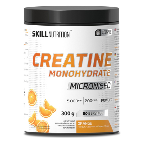 Micronised Creatine Monohydrate Flavoured, Orange - 300g