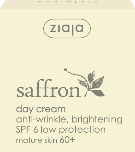 Ziaja Saffron Przeciwzmarszczkowy Krem 60+ z SPF 6 na Dzień 50ml