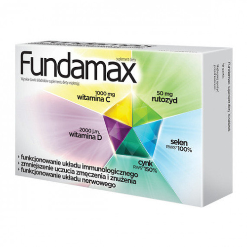 Fundamax for Immune Support and Fatigue Reduction 30 Tablets