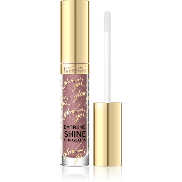 Eveline Lip Gloss Glow and Go Extreme Shine Błyszczyk do Ust 05 Sparkling Caramel 4.5ml
