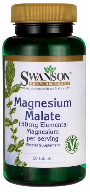 Swanson Magnesium Malate 150mg for Muscle & Nerve Support 60 Tablets