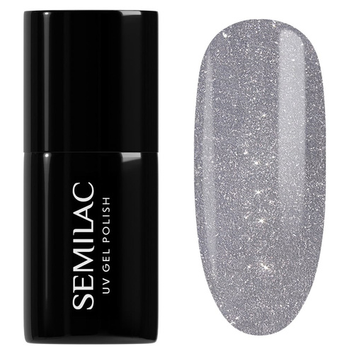 Semilac Magnetic Glow Cat Eye UV/LED Soak Off Hybrid Gel Nail Polish - 334 Silver Lavender 7ml