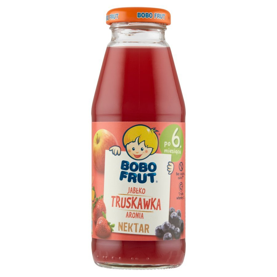 Bobo Frut Nectar with Apple Strawberry and Chokeberry for Children after 6th Month 300ml