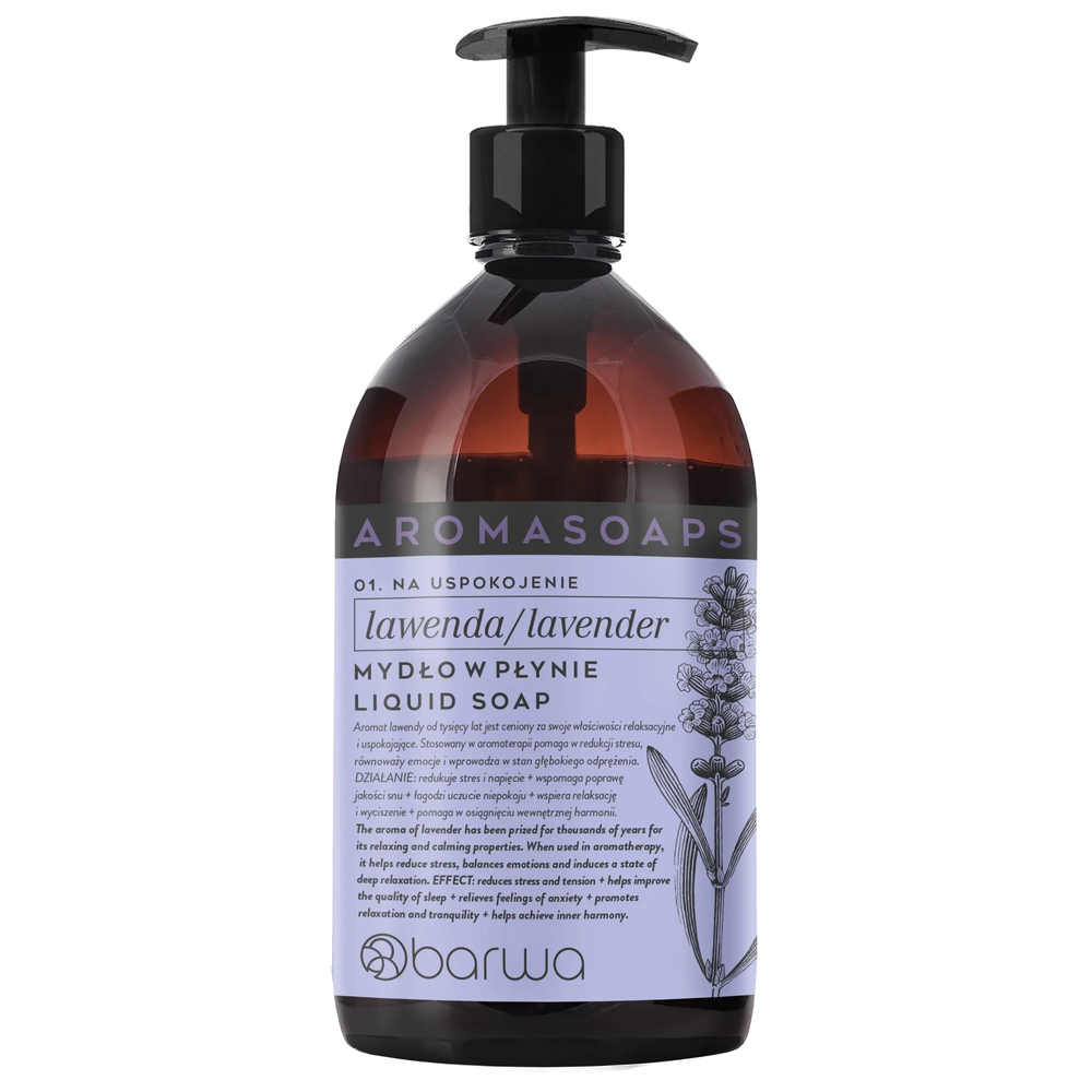 Barwa Aroma Soaps Calming Liquid Soap with Lavender 500ml