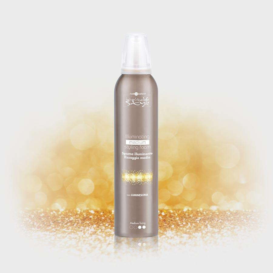 Hair Company Professional Illuminating Foam Średnio Utrwalająca Pianka do Stylizacji Włosów 250ml