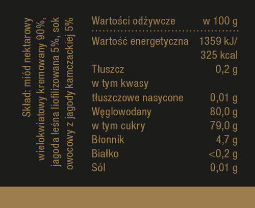 Bona Honey with Forest Berries Natural Delicious Flavor 245g