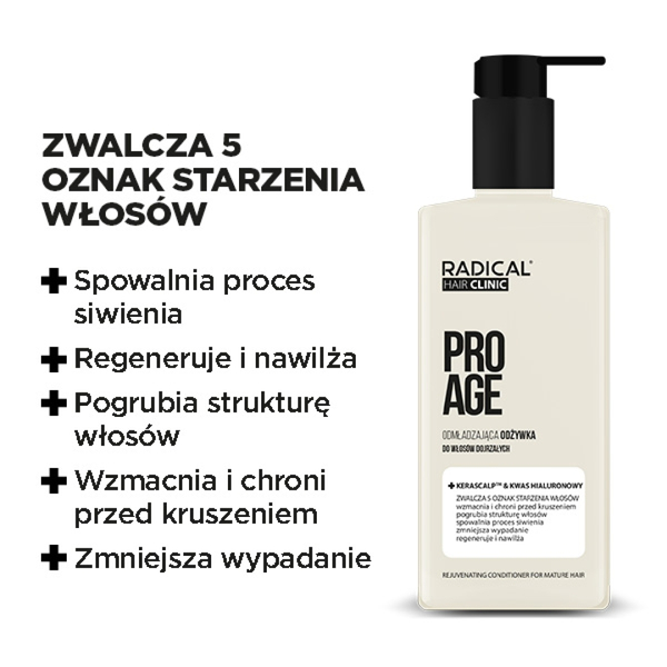 Farmona Radical Hair Clinic Pro Age Odmładzająca Odżywka dla Włosów Dojrzałych 200ml