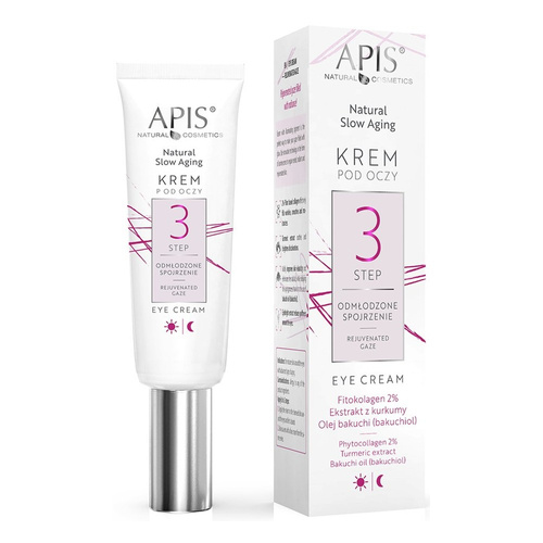 Apis Natural Slow Aging Step 3 Eye Cream Rejuvenating Look 15ml