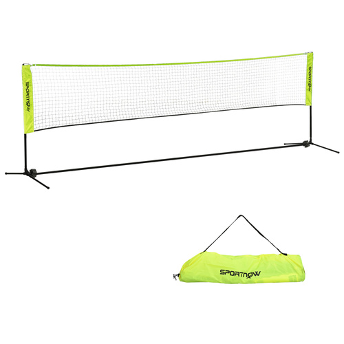 SPORTNOW 4m Badminton Net, Height Adjustable Outdoor Sports Net, with Carry Bag, for Tennis, Pickleball, Volleyball
