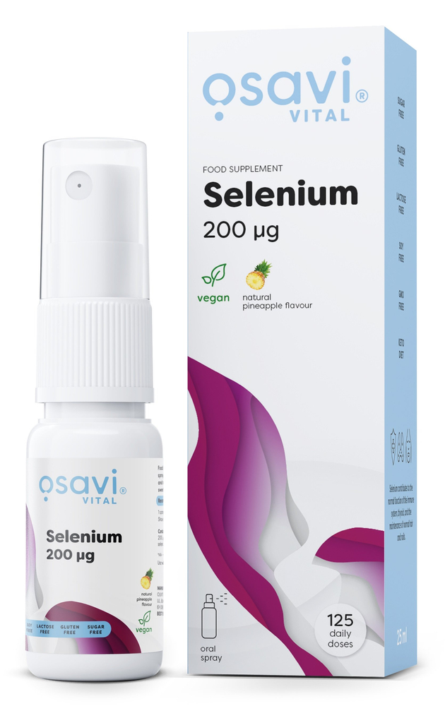 Osavi Selen w Sprayu 200mcg Ananasowy 25 ml