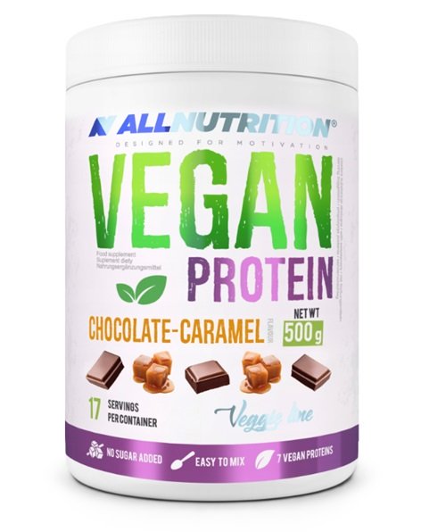 Allnutrition Vegan Protein Chocolate Caramel 500g