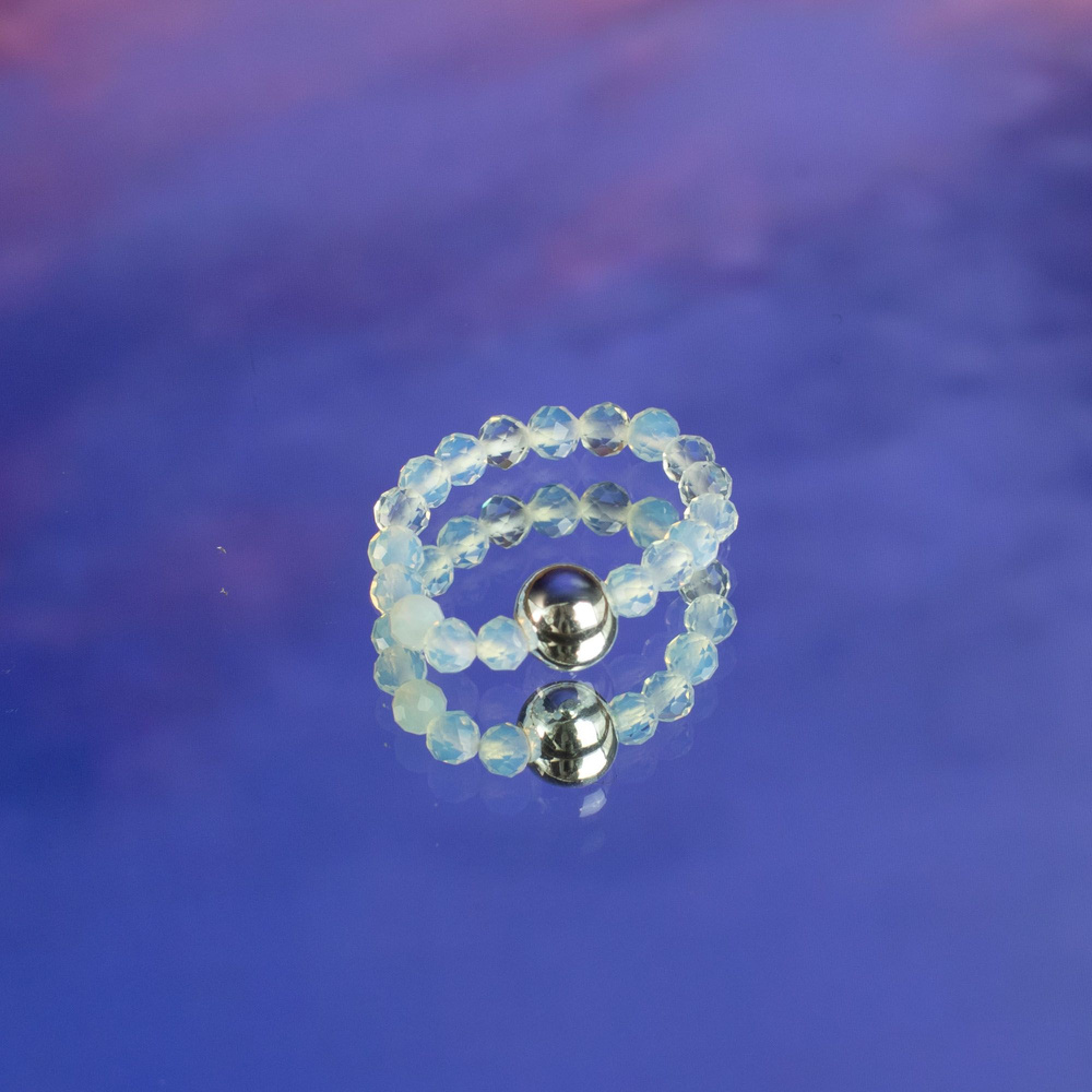 Nymph Spirit Gemstone Ring Set - Full Moon