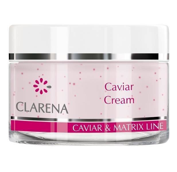 Clarena Caviar Matrix Liftingujący Perłowy Krem Wybielający z Kawiorem do Cery Dojrzałej 50ml