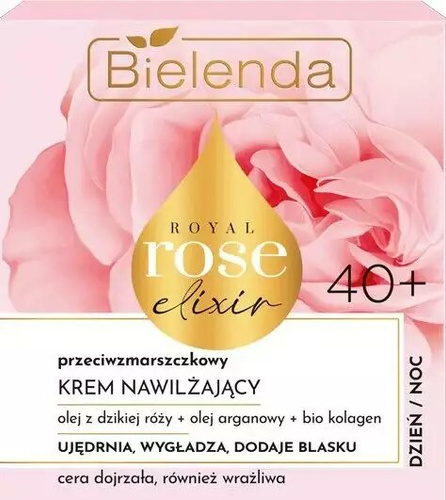 Bielenda Royal Rose Elixir Przeciwzmarszczkowy Krem Nawilżający 40+ 50ml
