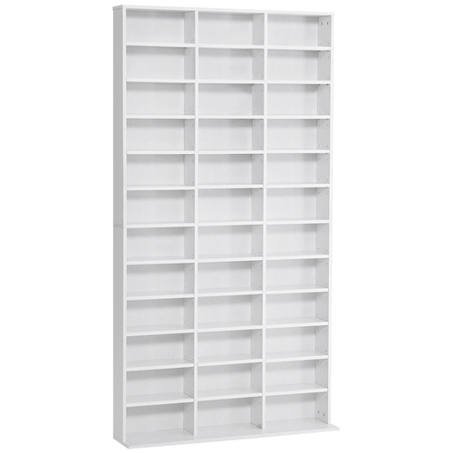 HOMCOM 33 Adjustable Compartment Storage Unit - White