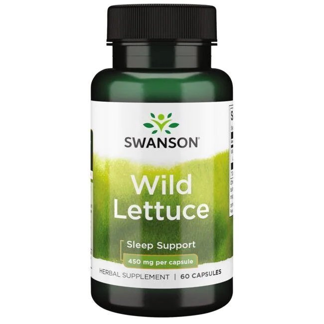 Swanson Wild Lettuce 450mg for Sleep and Relaxation Support 60 Capsules