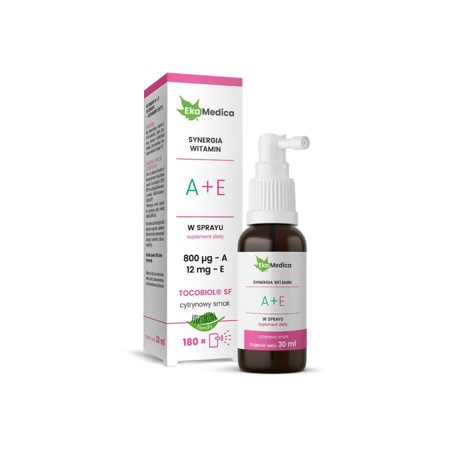 EkaMedica Vitamin A 800 µg and E 12 mg in Spray 30ml