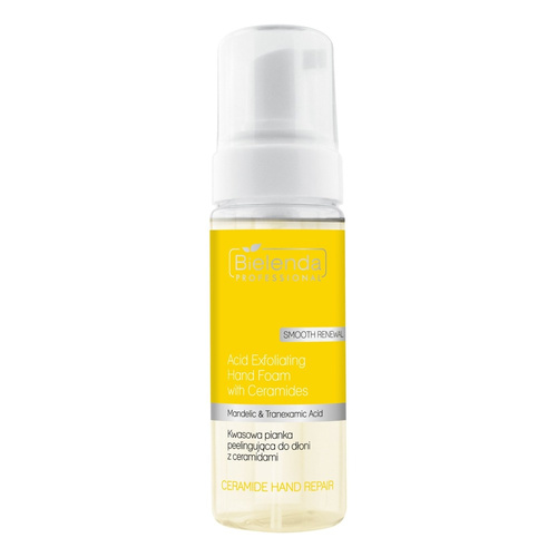 Bielenda Professional CERAMIDE HAND REPAIR Kwasowa pianka peelingująca do dłoni z ceramidami 160ml