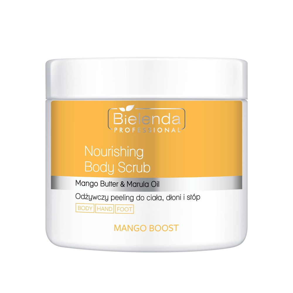 Bielenda Professional Mango Boost Nourishing Body, Hand and Foot Scrub 550g