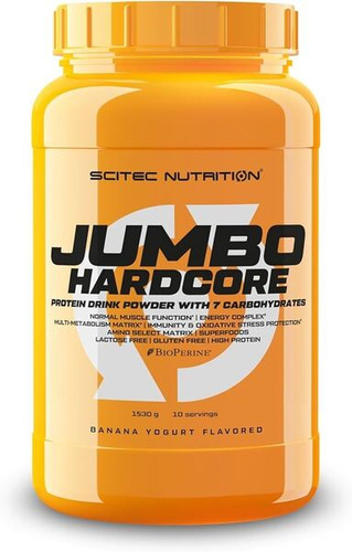 SciTec Jumbo Hardcore, Banana Yoghurt - 1530g