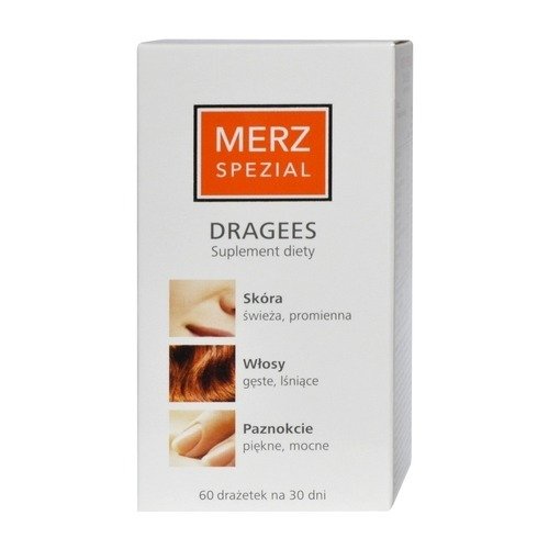 Merz Spezial Dragees Suplement Wzmacniający Włosy Skórę Paznokcie 60 Drażetek