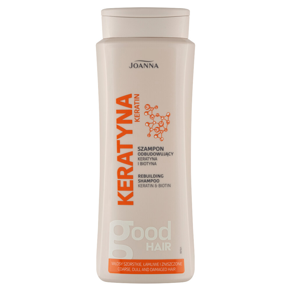 Joanna Keratin Regenerating Shampoo for Damaged and Dull Hair 400ml