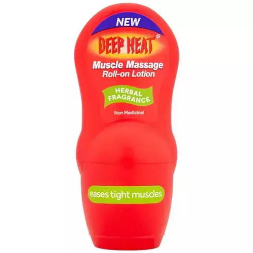 Deep Heat Muscle Massage Roll-On Lotion for Warming Relief 50ml