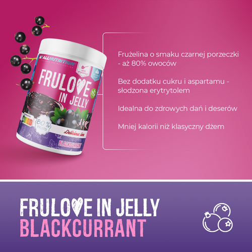 AllNutrition Frulove In Jelly Blackcurrant Flavored 1000g
