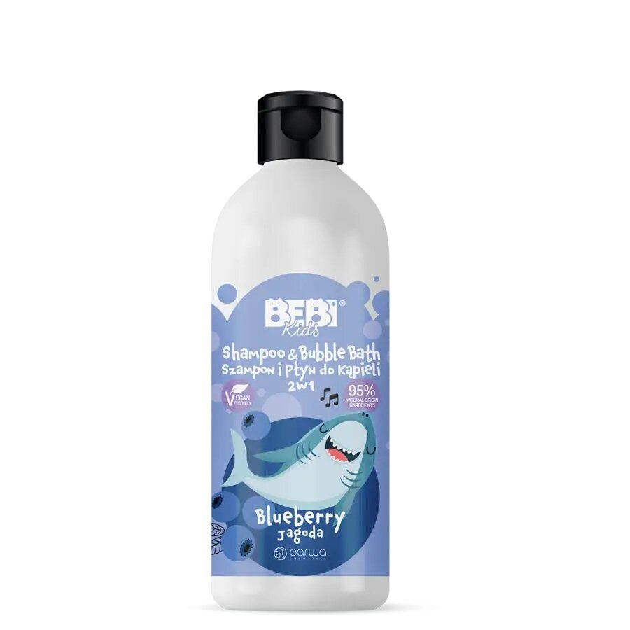 Barwa Bebi Kids 2in1 Shampoo and Bath Liquid Berry for Children 500ml
