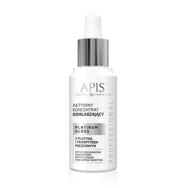 Apis Professional Platinum Gloss Aktywny Koncentrat Odmładzający z Platyną i Tripeptydem Miedziowym 30ml