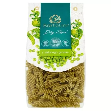 Bartolini Earth Gifts Green Peas Pasta Fusilli with Proteins and Vitamins B 250g