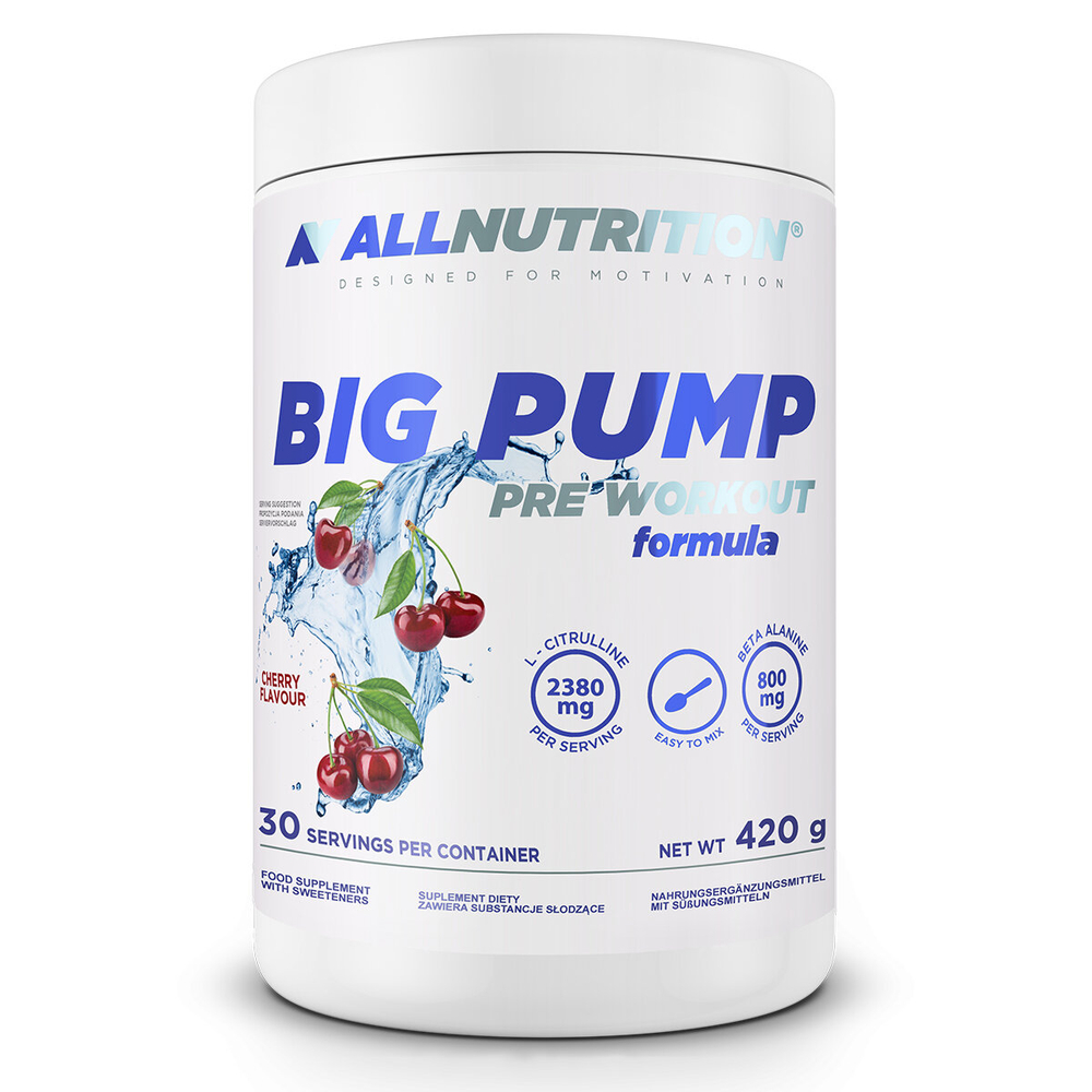 Allnutrition Big Pump Formuła Przedtreningowa Cherry 420g