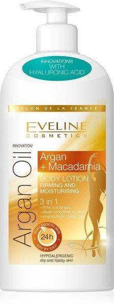 Eveline Argan Oil Macadamia Firming Moisturising Body Lotion 3in1 for Dry Skin 350ml