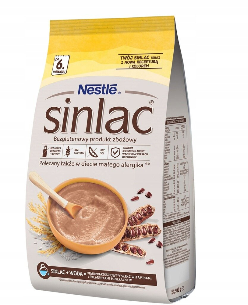 Nestle Sinlac Milk-Free Porridge for Babies after 6 Months of Age 500g