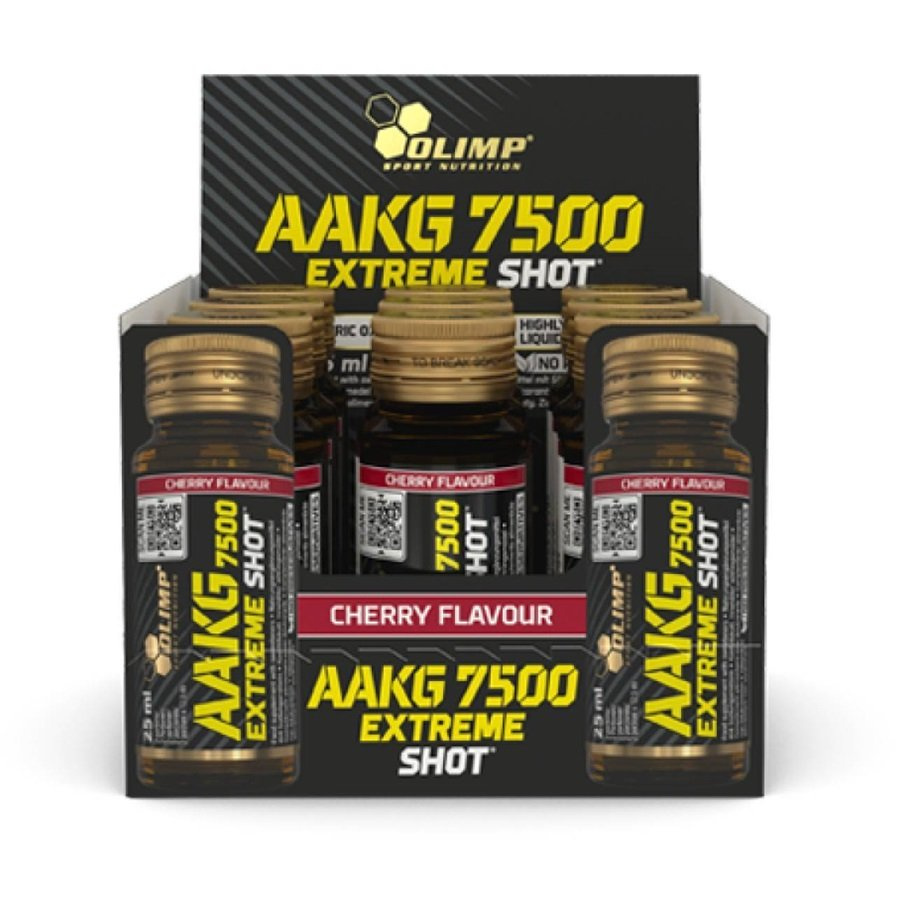 Olimp AAKG 7500 Extreme Shot Pre-Workout for Muscle Pump 9 x 25 ml