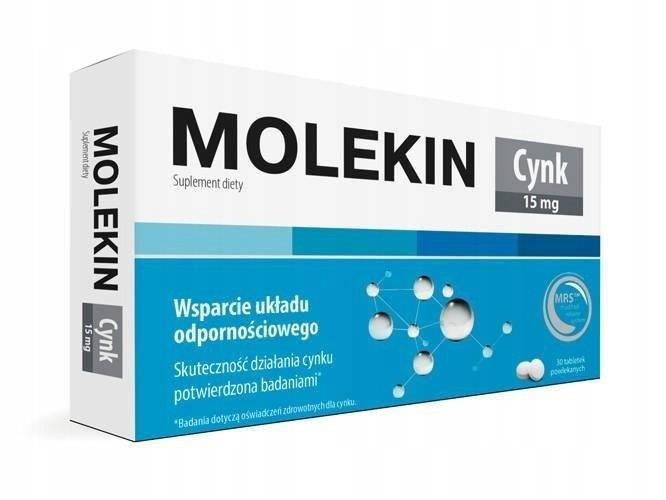 Molekin Zinc 15 mg for Immune System Support 30 Tablets