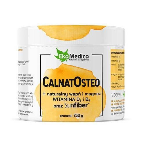 EkaMedica CalnatOsteo Calcium Magnesium Vitamin D and B6 Soluble Fiber Powder 250g