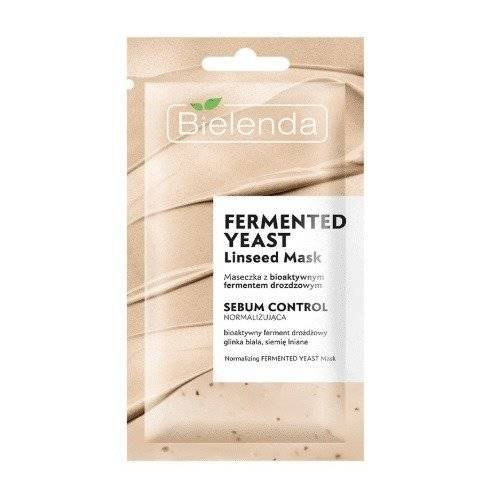 Bielenda Fermented Yeast Lniana Normalizująca Maska do Twarzy do Cery Tłustej i Mieszanej 8g