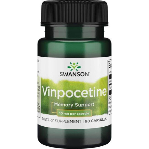 Swanson Winpocetyna 10mg Wspierająca Pamięć i Koncentrację 90 Kapsułek